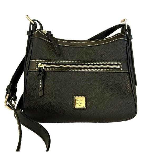 Dooney & Bourke Black Pebble Grain Small Presley - NWOT - Picture 1 of 10